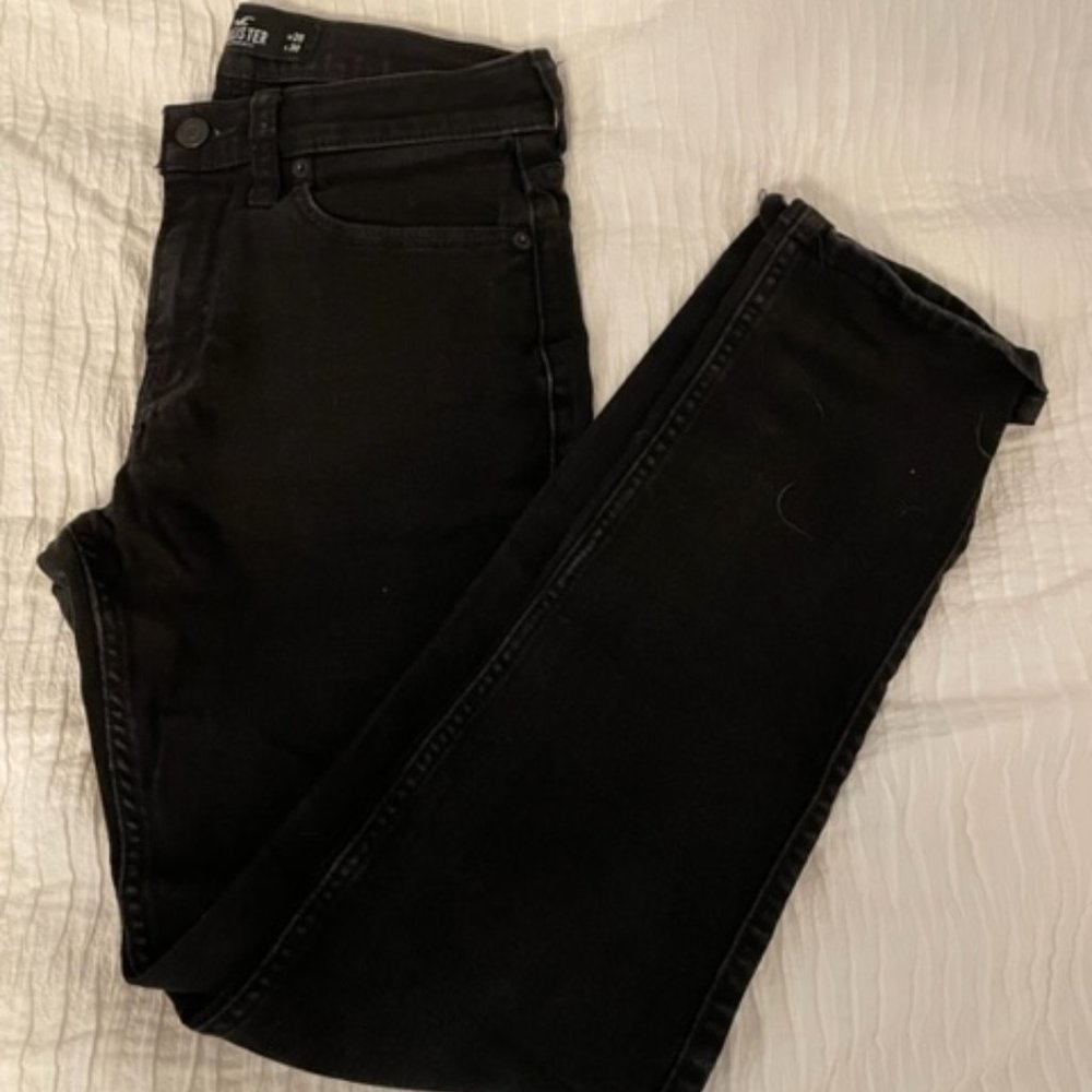 Hollister Mens Black Skinny Jeans Size 28/30
